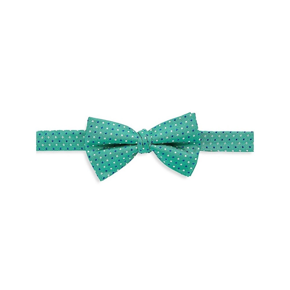 Ralph Lauren BNWT Boy’s Silk Blend Bow Tie, Green, Silver, Navy, Size OS.